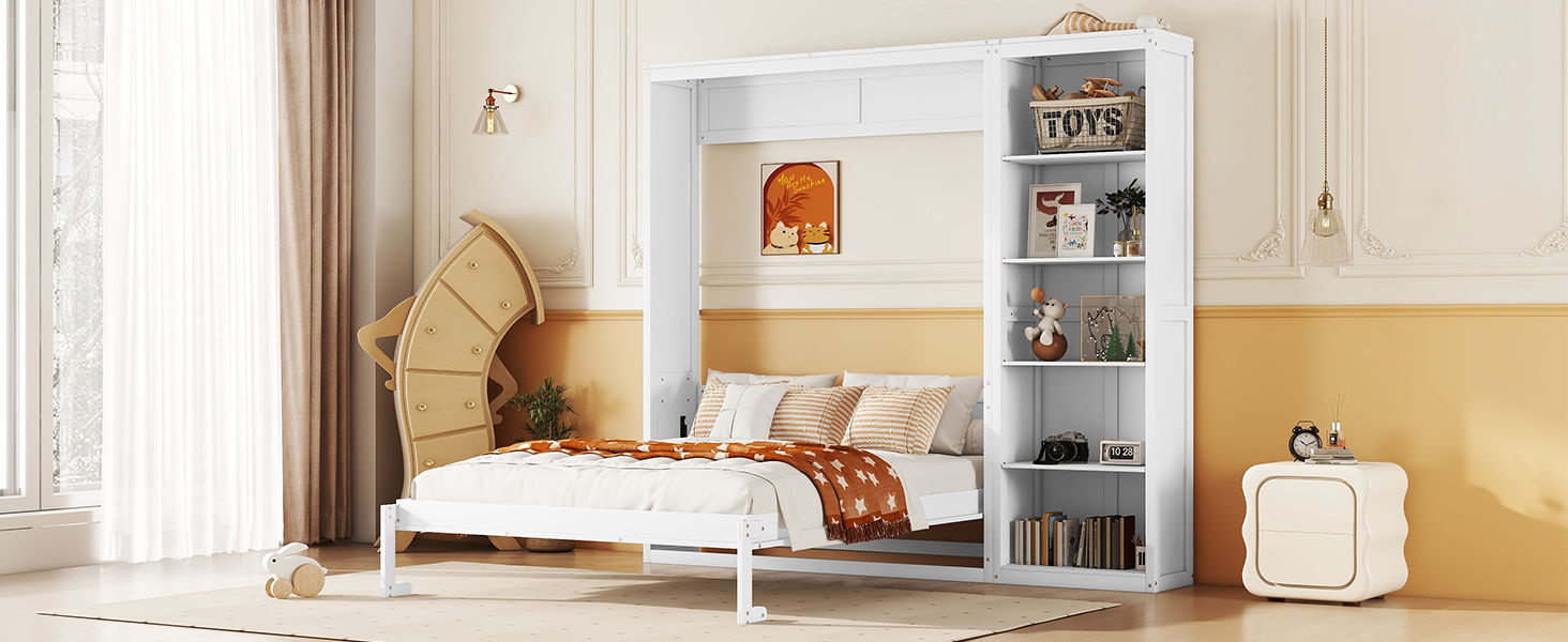Murphy Wall Bed With Shelves