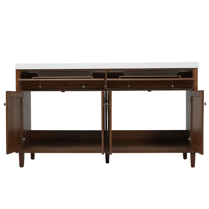 Bathroom Vanity With Double Sink, Large Storage Space