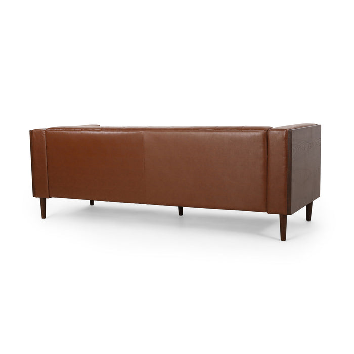 Contemporary 3 Seater Sofa With Tufted Design