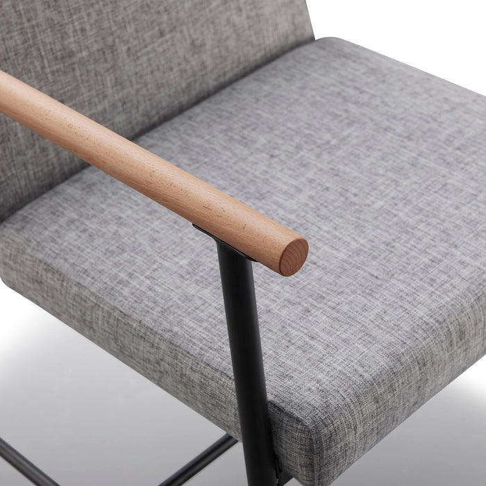 Modern Dining Chair With Iron Frame (Set of 2)