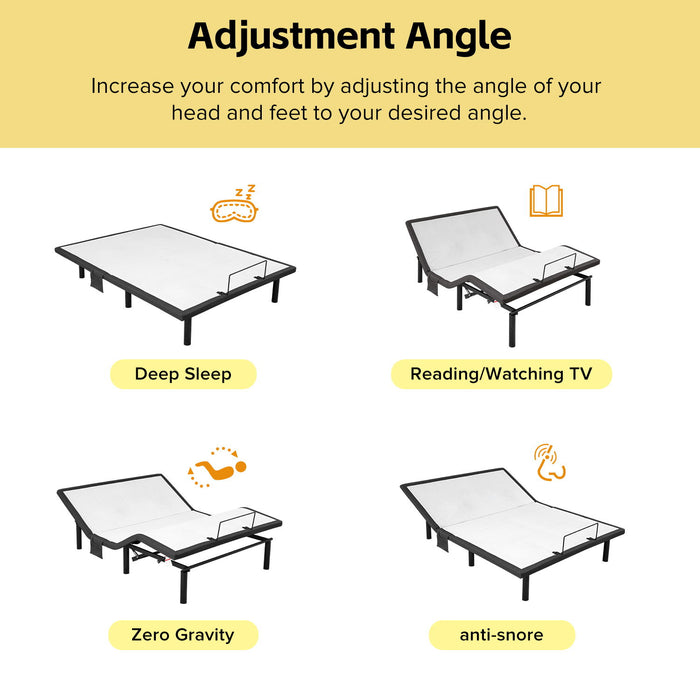 Ergonomic Adjustable Bed & Zero Gravity Base