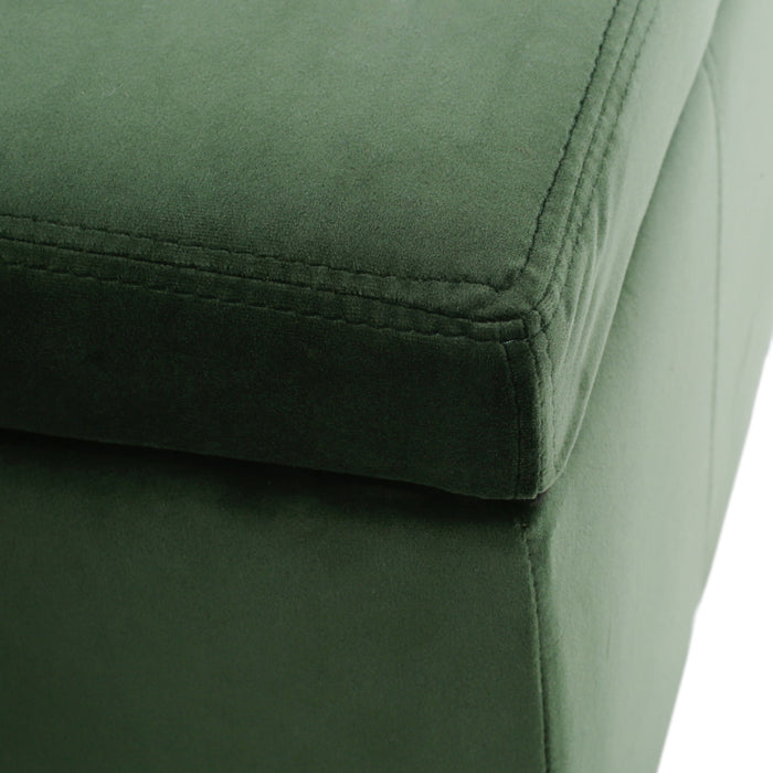 Glouster - Storage Ottoman - Retro Green