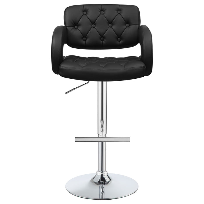 Adjustable Bar Stool With Upholstery