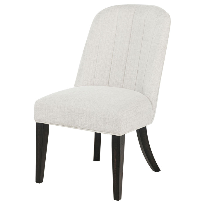 Bangor - Upholstered Dining Side Chair (Set of 2) - Black / Cream