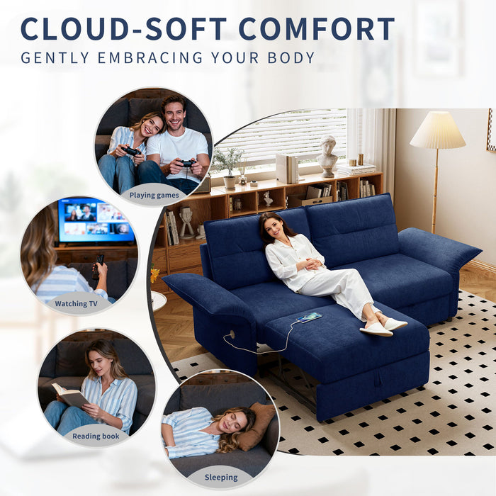 Sofa Bed With Convertible Design, Living Room Furniture