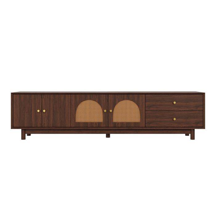 TV Stand With For 85" TVs - Walnut