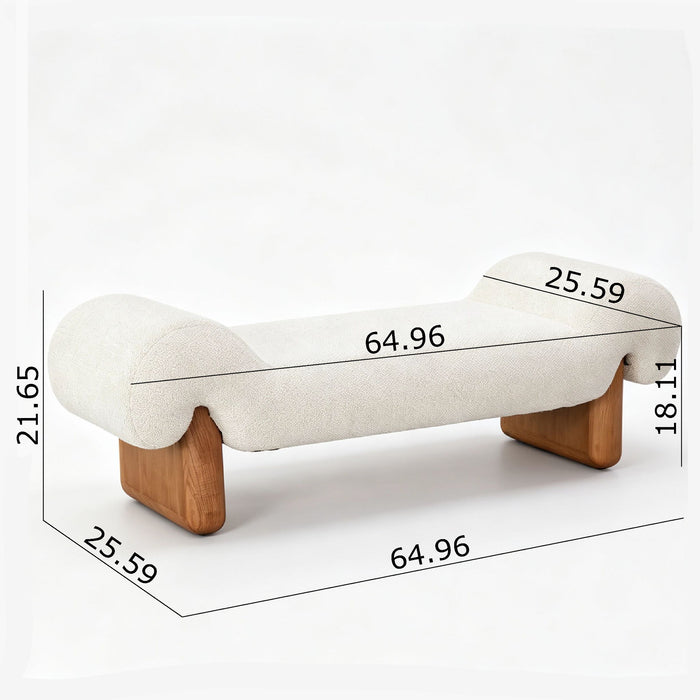 Uriah - Bench - Ivory