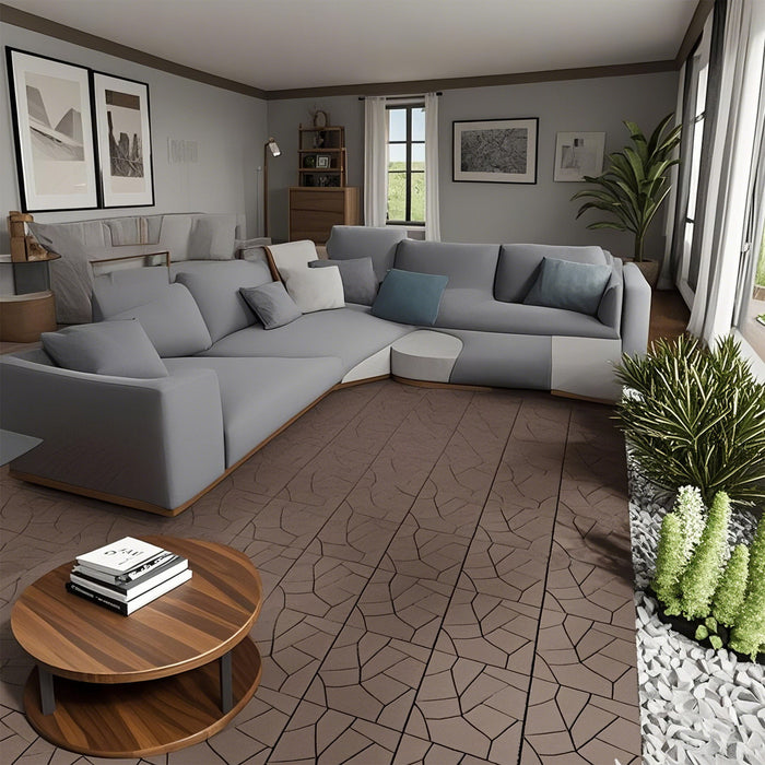 Stone Style Patio Deck Tiles Diy Interlocking Floor Tiles