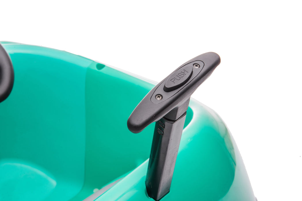 Bumper Car For Kids, 12V Dual Drive 1-6 Years Old Children's Electric Car With Pushrod Dinner Plate USB Bt Music Rocking Horse Mode Anti-Collision Bumper Ride On Car