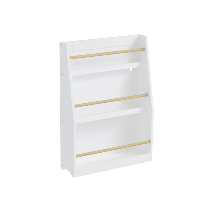 3 Tier Book Shelf, Compact Storage For Bedrooms
