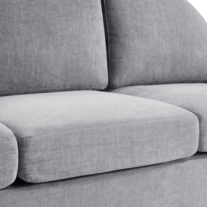 Modern 3 Seater Sofa With Curved Backrest
