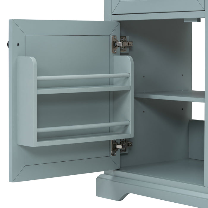 36" Bathroom Vanity With Sink, 2 Tip Out Drawers, Soft Close Hinges