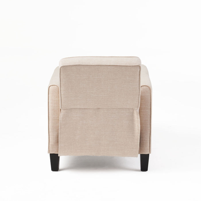 Upholstered Push Back Recliner Chair For Living Room