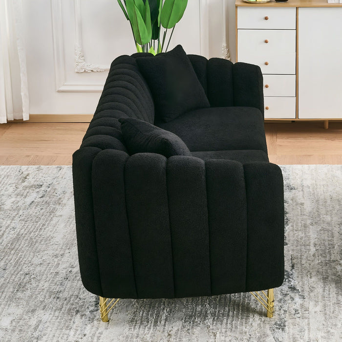 Tufted Oversized Sofa For Living Spaces