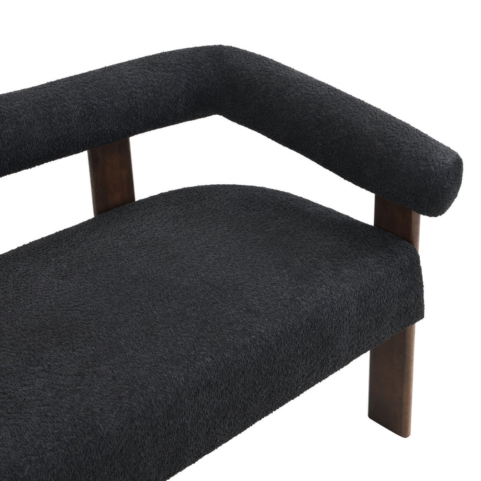 Modern Round Armrest Loveseat