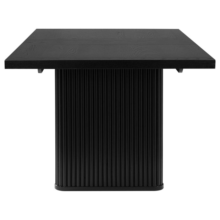Houston - Rectangular Double Dining Table Top - Black