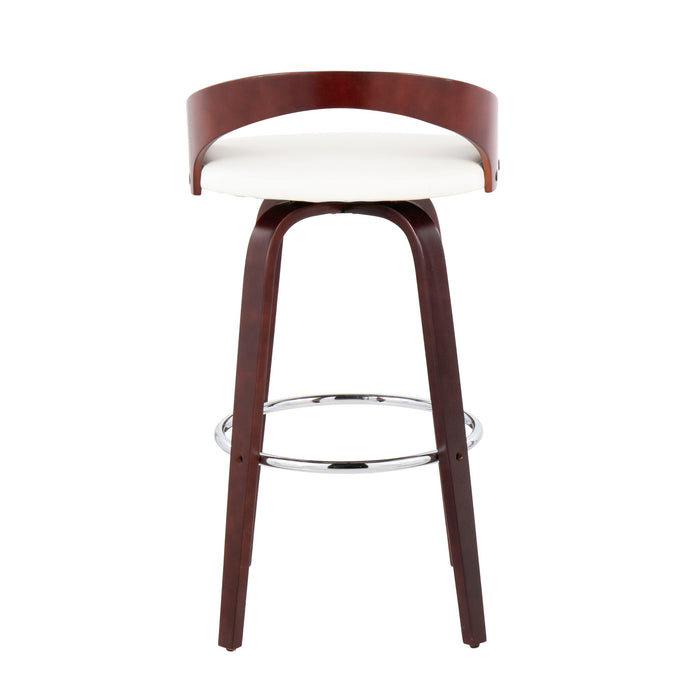 Grotto - Mid Century Elegant Design Modern Barstool With Swivel (Set of 2)
