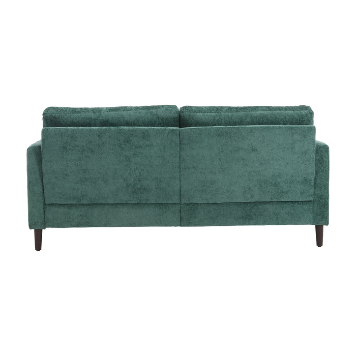 Mid Century Modern Chenille Fabric Loveseat Sofa, 2 Seat Upholstered Couch