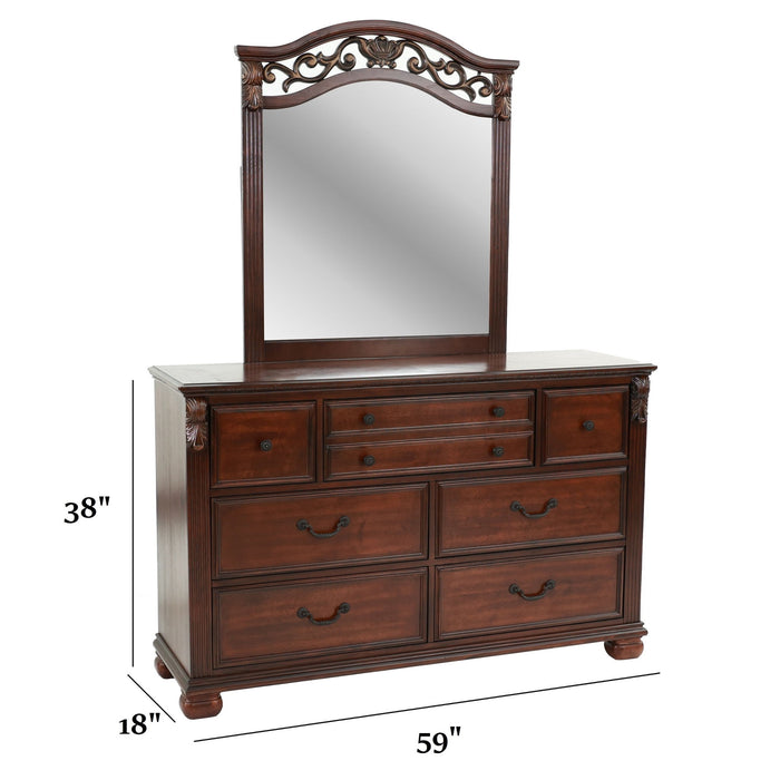 1 Piece Dresser - Cherry