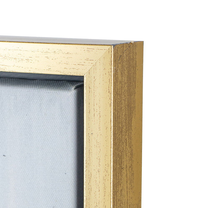 Modern Oil Painting, Square Framed Wall Art For Living Room Dining Room - Multicolor