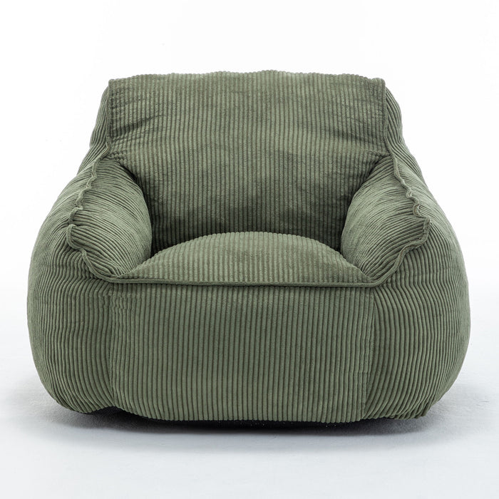 Comfy Bean Bag Chair With Filler, Fluffy And Cozy Seating