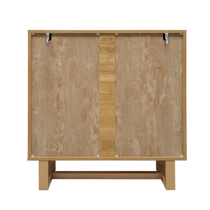 2 Door Cabinet, Suitable For Bedroom - Natural