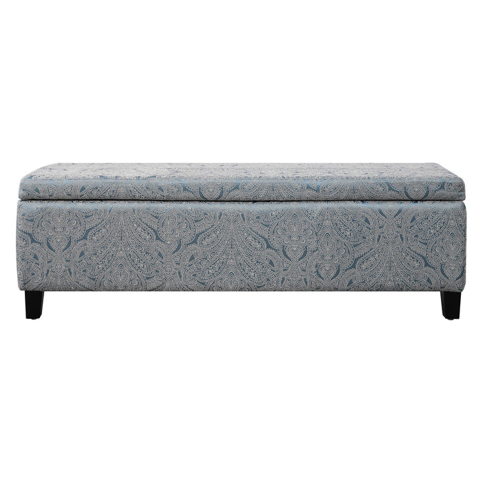 Indoor Storage Ottoman Bench With Hidden Storage - Pattern