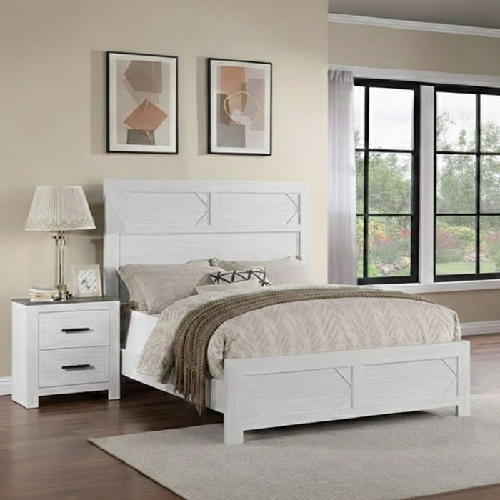 Transitional Bed With High Headboard