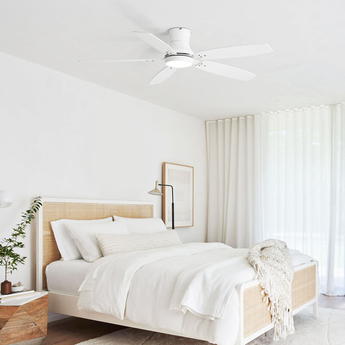 42" Ceiling Fan With Light, Tri Color Dimmable, DC Motor, 5 Blades