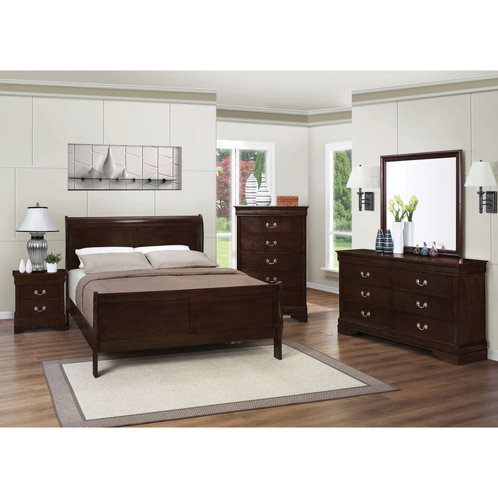 Janson - 5 Drawer Bedroom Chest - Cappuccino