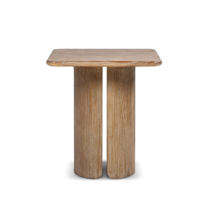 Sonoma - Square Pedestal Side Table - Antique Brown