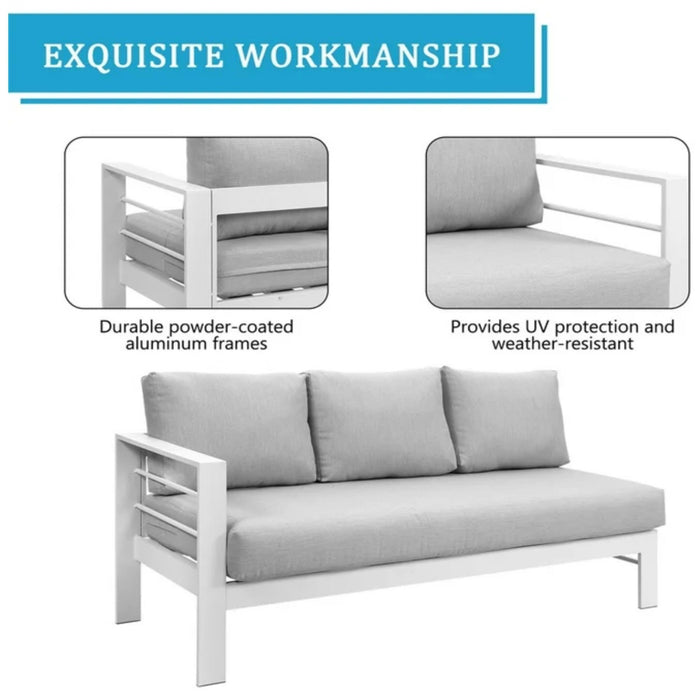 Outdoor Patio Set, All-Weather With Thick Cushions
