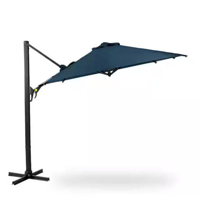 butterfly offset patio umbrella Round Cantilever Patio Umbrella With 360 Rotation & Infinite Tilt Adjustment