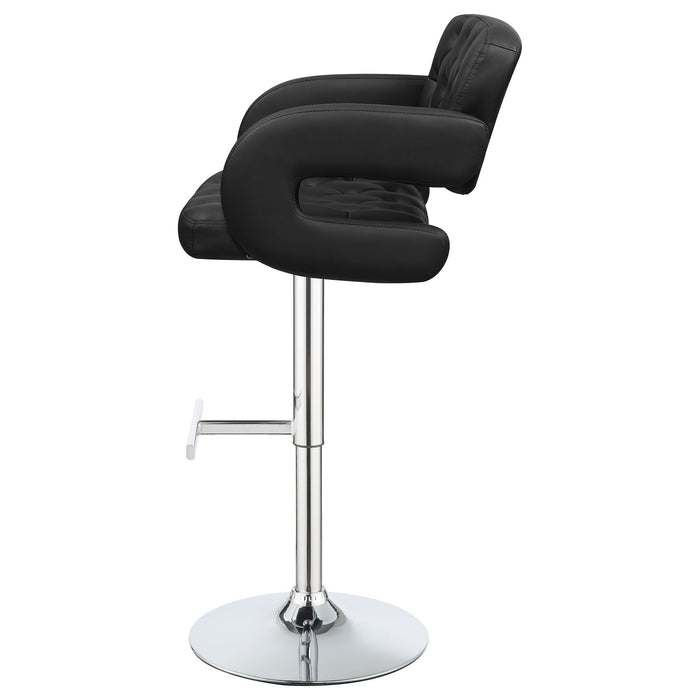 Adjustable Bar Stool With Upholstery