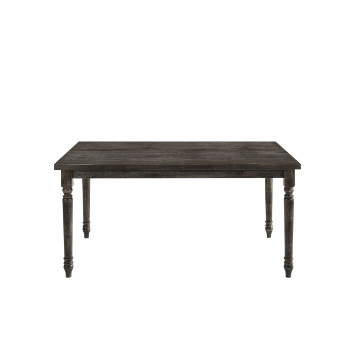 Claudia II - Weathered 7 Pieces Dining Room Set - Gray