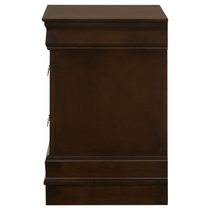 Demetra - 2 Drawer Nightstand - Cappuccino