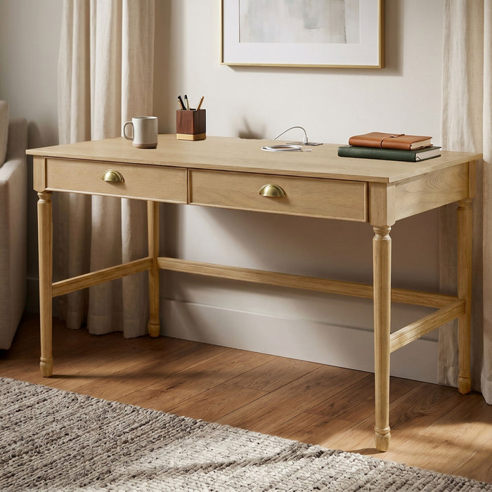 Modern Writing Desk With Drawers For Home Office