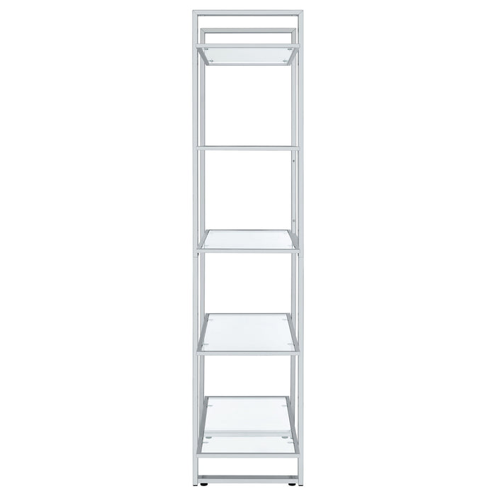 Colfax - 5 Shelf Bookshelf - Clear