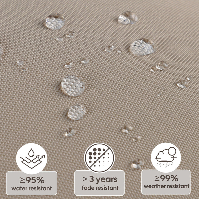 2 Piece High Back Patio Chair Cushion Set