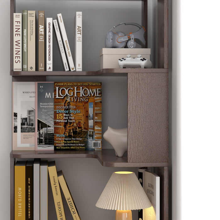 L-Shaped Corner Bookshelf