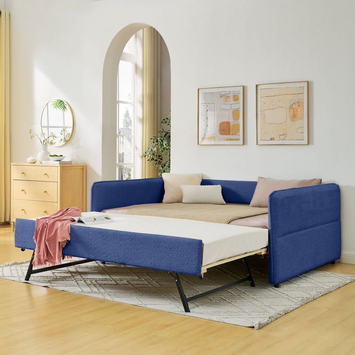 Upholstered Daybed With Pop Up Trundle