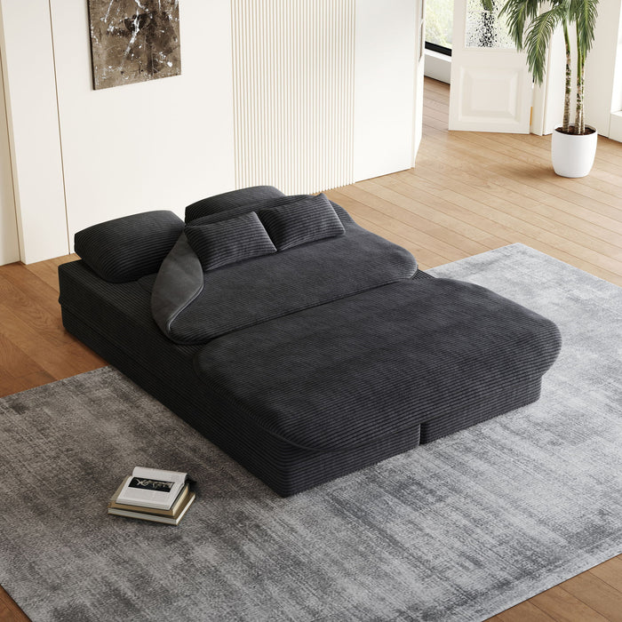 2 In 1 Foldable Sofa Bed With Multi Functional Blanket