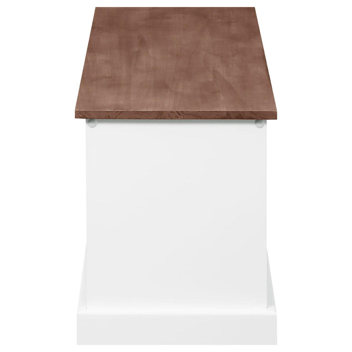 3 Drawer Storage Bench With Removable Baskets - Brown