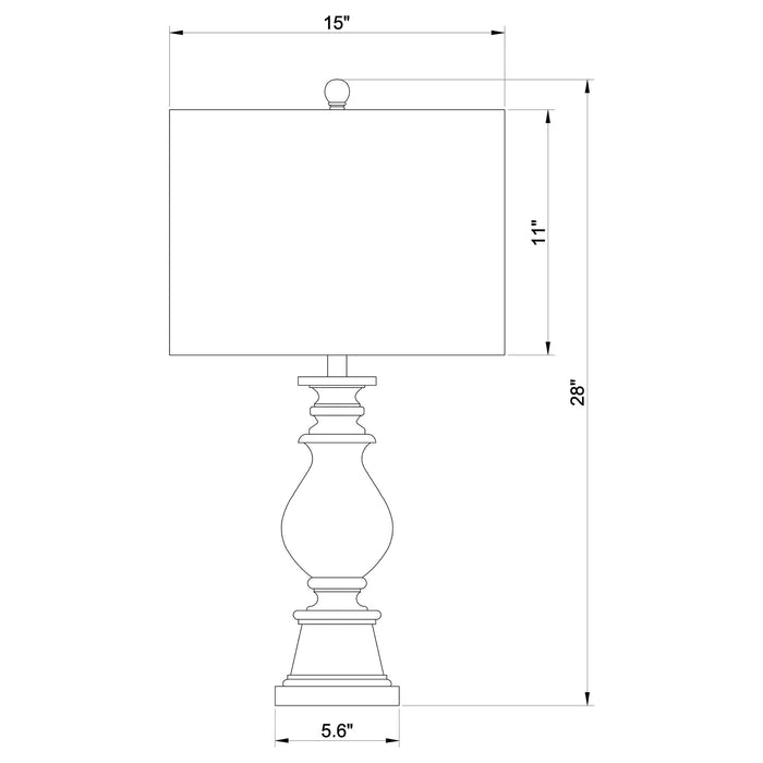 Wahlburg - Drum Shade Table Lamp - Oatmeal