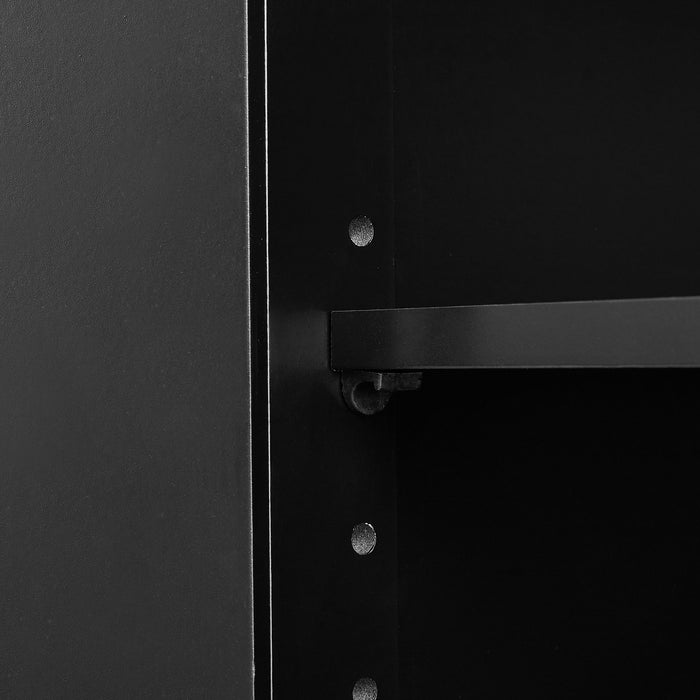 Bathroom Storage Cabinet With 2 Doors And Drawers, Adjustable Shelf
