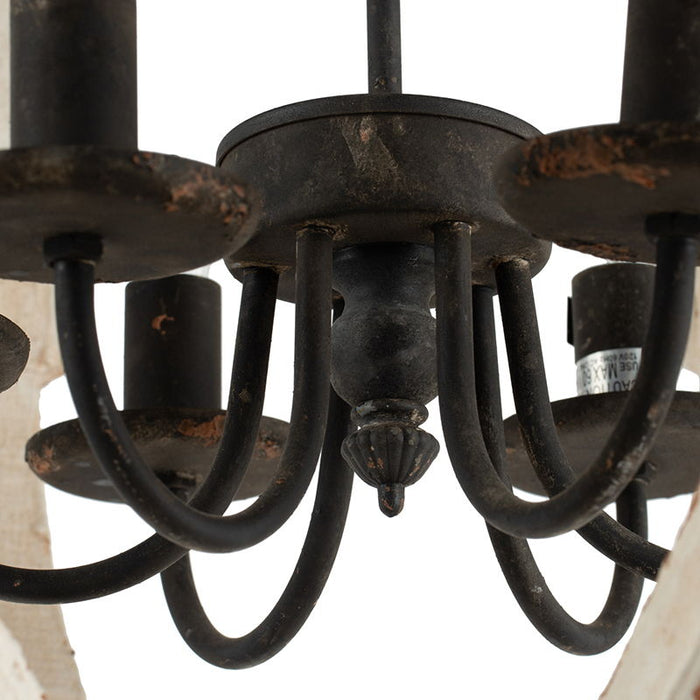 Chandelier, Hanging Light Fixture With Adjustable Chain For Kitchen, Bulb Not Included