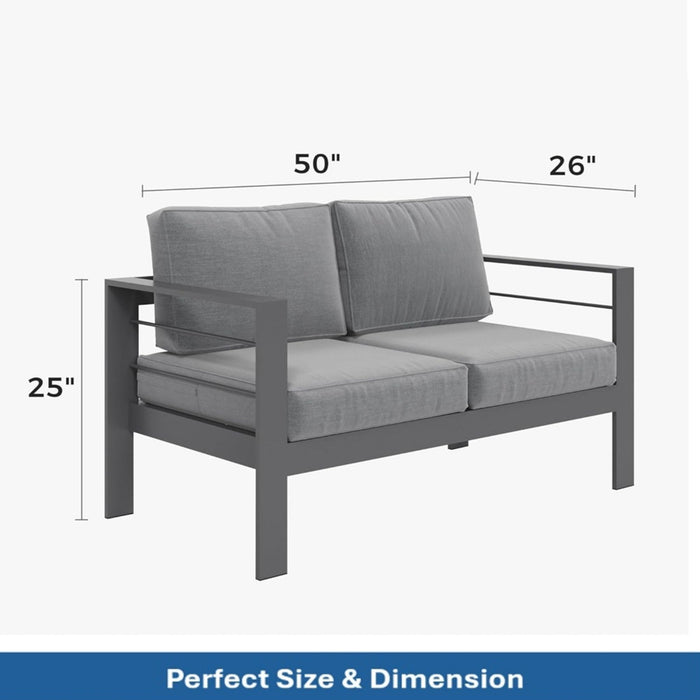 Outdoor Patio Set All-Weather With Thick Cushions