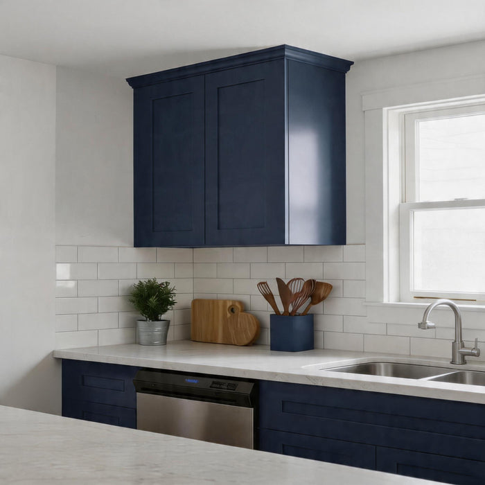 Shaker Wall Cabinet With Soft Close Hinges, Adjustable Shelves, Double Door