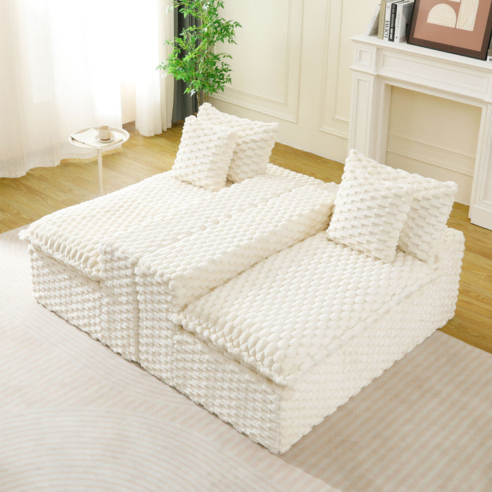 Multifunctional Sofa, Side-By-Side Or Facing Each Other