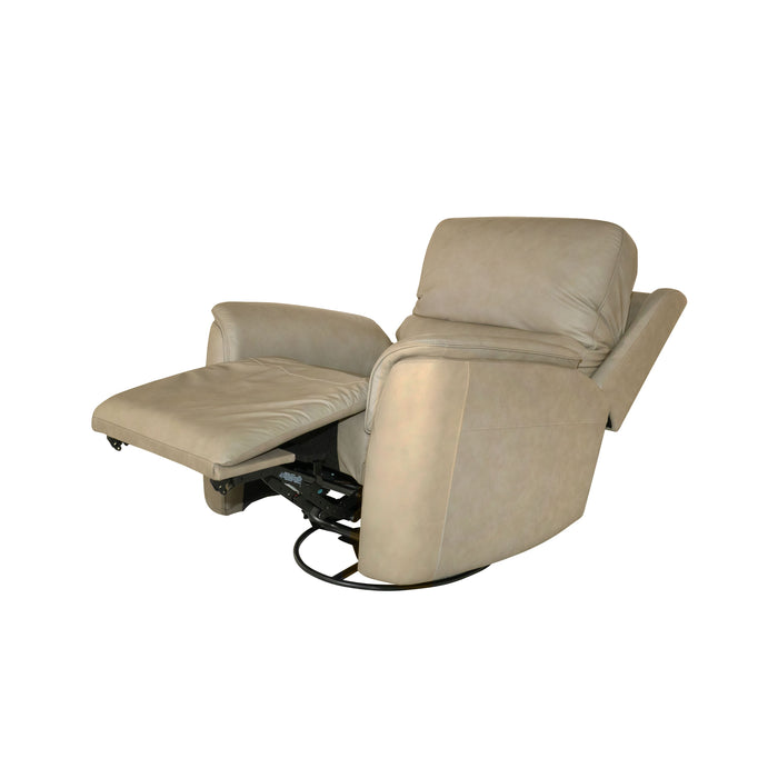 Henry - Power Swivel Gliding Recliner With Power Headrest, Lumbar, Heat & Massage